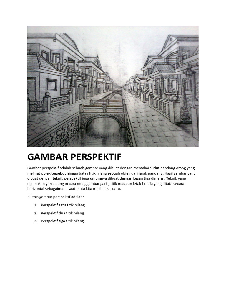 Jenis-Jenis Gambar Perspektif | PDF