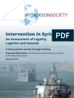 Intervention in Syria?: An Assessment of Legality, Logistics and Hazards