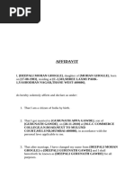 Affidavit for Name Variations | PDF