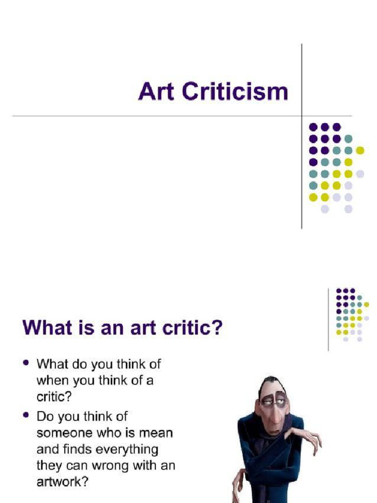 Art Criticism | PDF