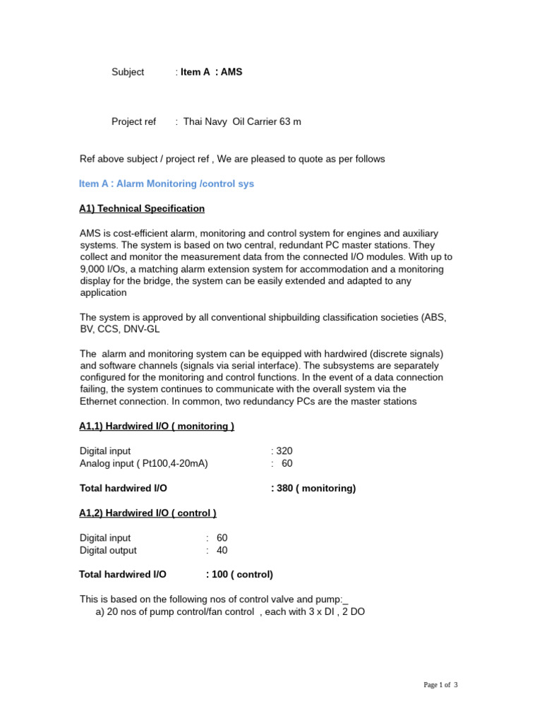 AMS Spec | PDF | Input/Output | Programmable Logic Controller