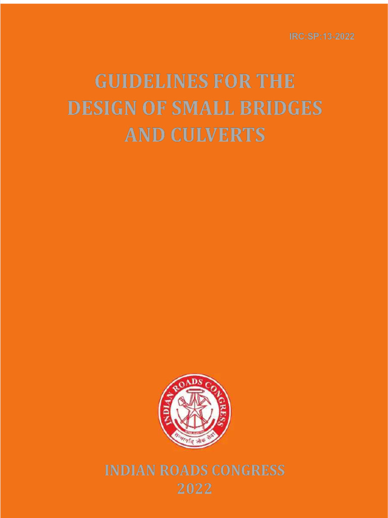 Guidelines for Small Bridges & Culverts | PDF | Bridge | Civil Engineering
