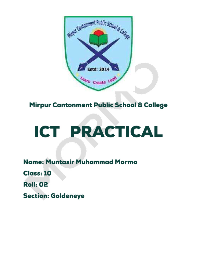 Class 10 ICT Practical Guide 2026 | PDF | Computer File | Microsoft Excel
