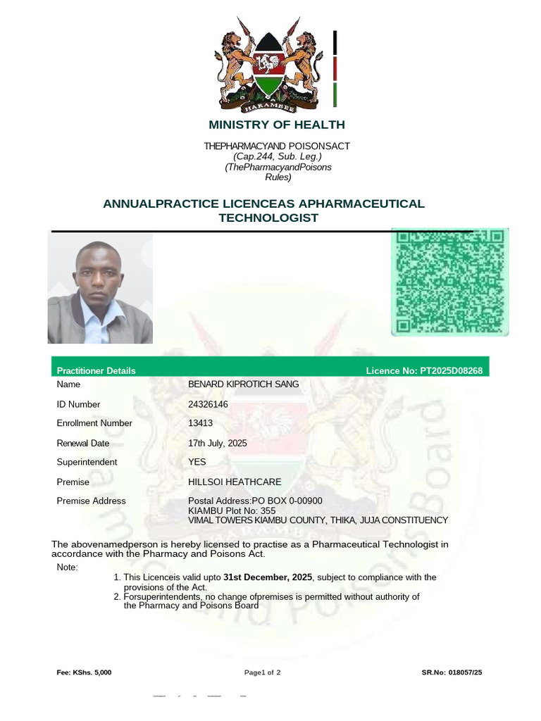PPB License for Pharmaceutical Technologist | PDF | Pharmacy ...