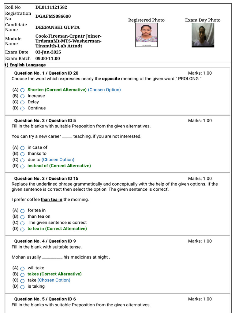 English Language Exam Questions and Answers | PDF | Linguistics | Grammar