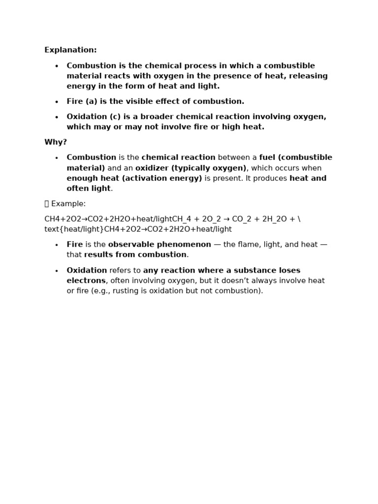 Combustion intelligence overview