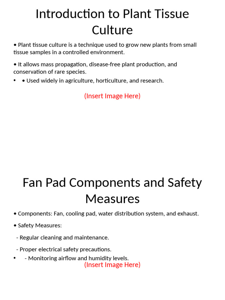 Plant Tissue Culture Techniques Overview | PDF | Horticulture | Botany