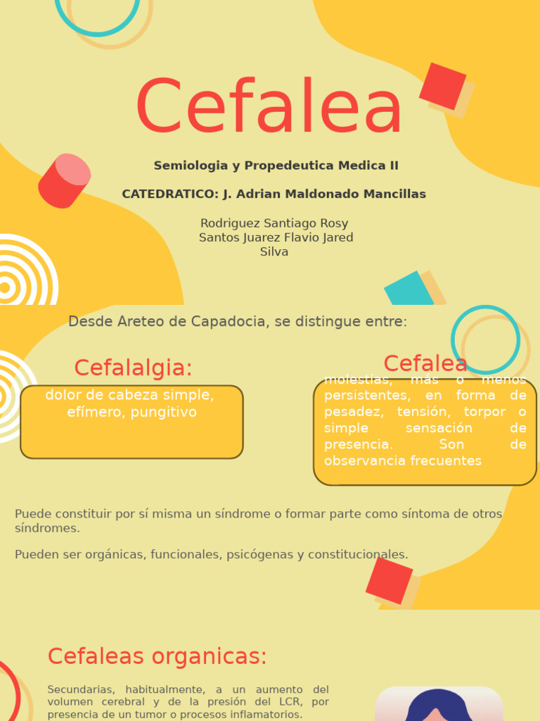 Cefalea | PDF | Dolor de cabeza | Migraña