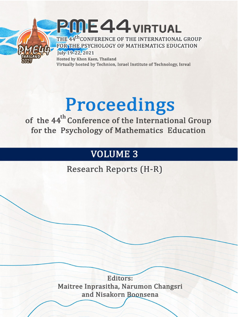 PME 44 Conference Proceedings 2021 | PDF | Concept | Epistemology