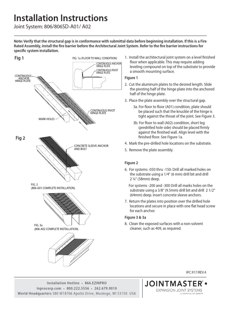 Inpro Expansion Joint Installation Guide | PDF
