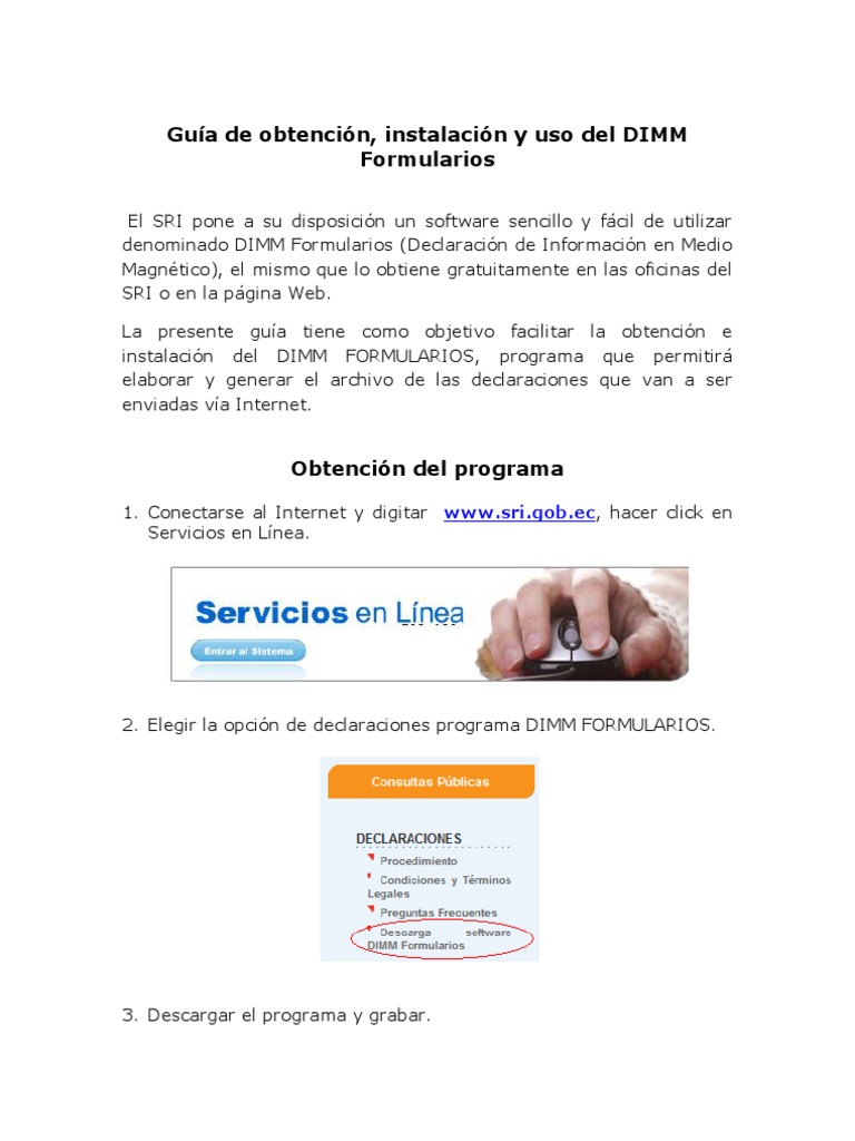 Guía para Descargar e Instalar DIMM | PDF | Programa de computadora ...