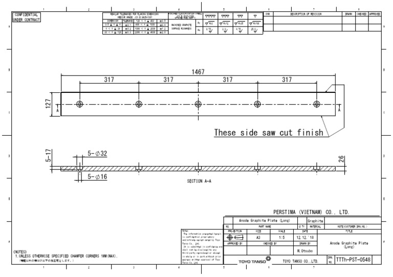 Machined Graphite Surface Roughness Standards | PDF | Materials
