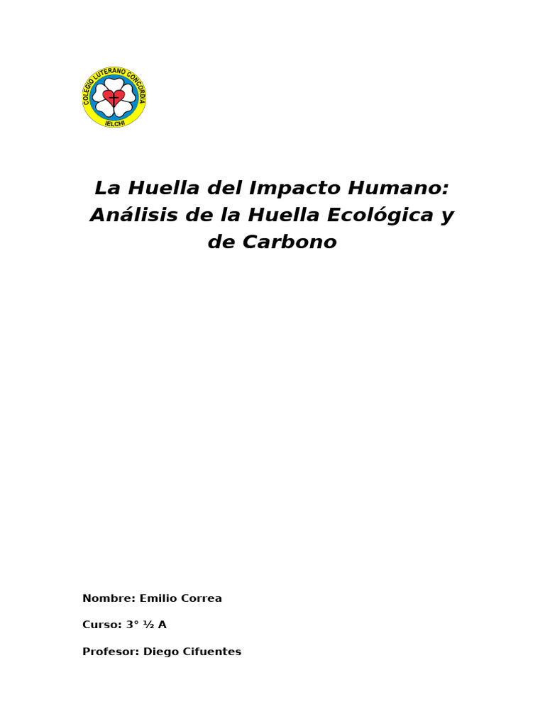 La Huella Del Impacto Del Carbono | PDF | Huella de carbono ...