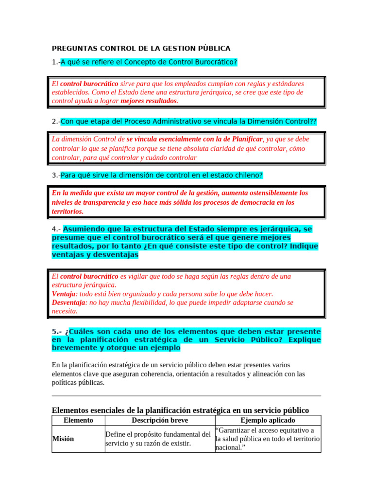 Control de La Gestion Pùblica | PDF | Planificación | Planificación ...