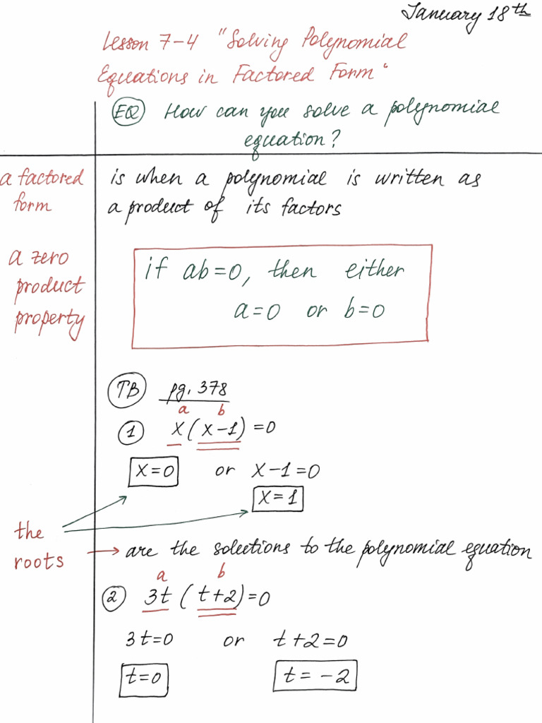 Lesson 7-4 Notes | PDF