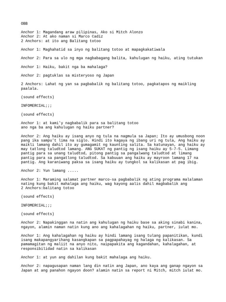 Balita | PDF