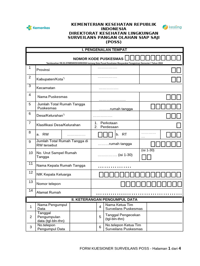 Surveilans Pangan Olahan Siap Saji | PDF