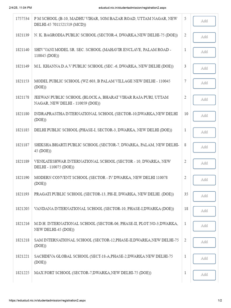 EduStud Student Admission Details | PDF | Schools | Delhi