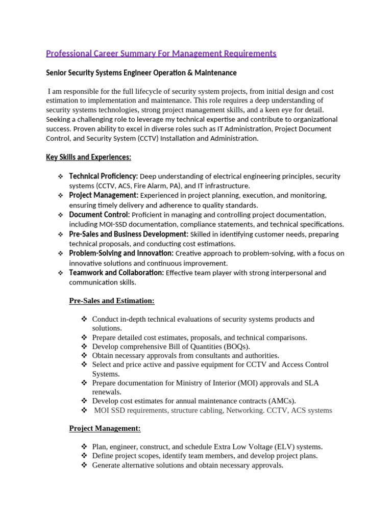 Security Systems Engineering Overview | PDF | Project Management | Business