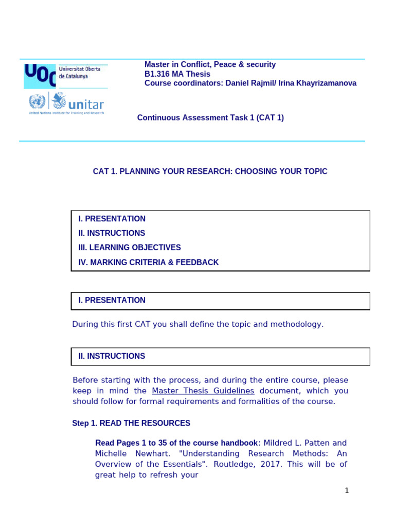 Research Proposal Planning Guide | PDF | Methodology | Learning