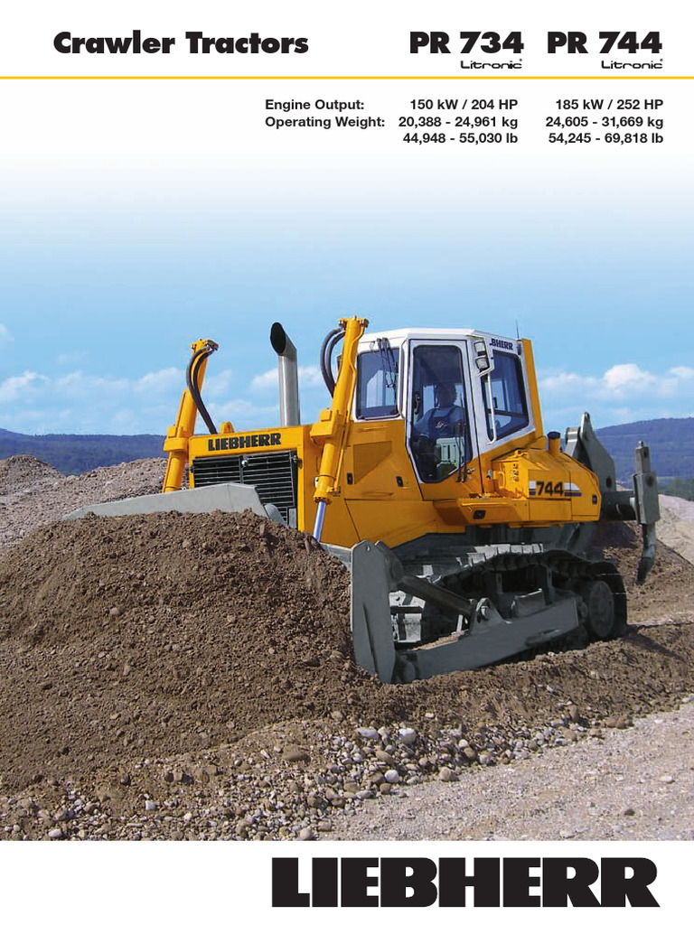 Crawler Tractors PR 734 PR 744 | PDF | Engines | Diesel Engine