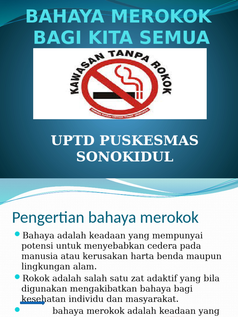 Bahaya Merokok Bagi Kita Semua | PDF