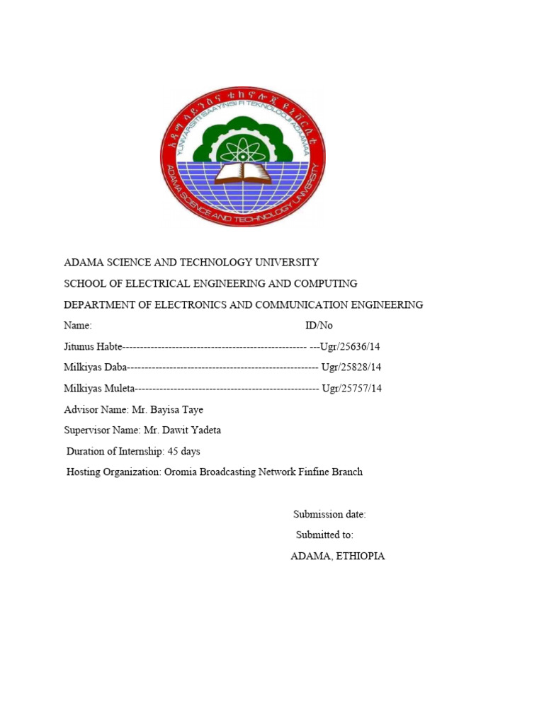 Internship Report Broadcasting Experience Pdf Radio Photo Inspiration
