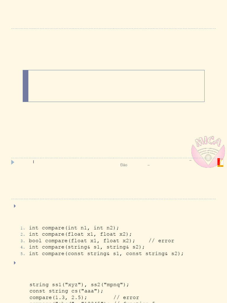 C++ - Function and Operator Overload | PDF | Constructor (Object ...