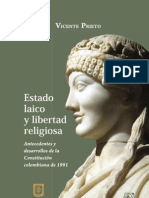 Estado laico y libertad religiosa. Antecedentes y desarrollos de la Constitución colombiana de 1991