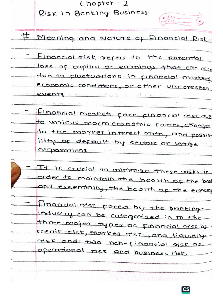 Banking Chapter 2 (Notes) | PDF