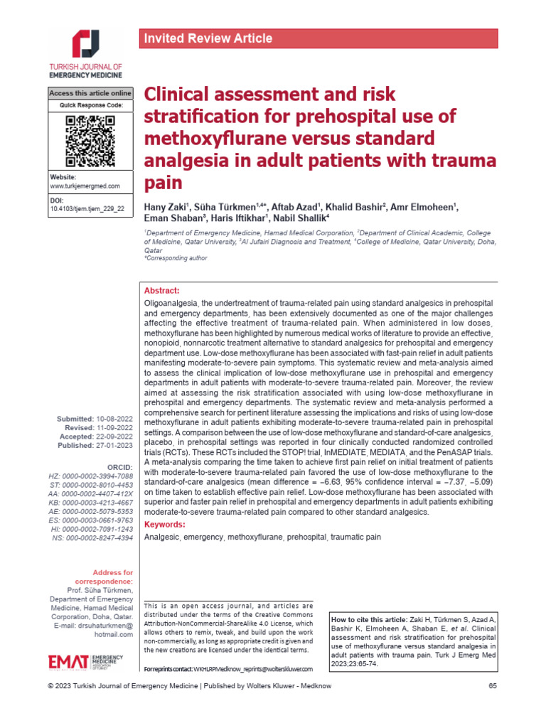 Clinical Assessment and Risk Stratification For.1 | PDF | Systematic ...