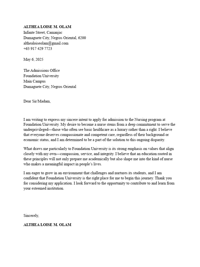 App Letter | PDF