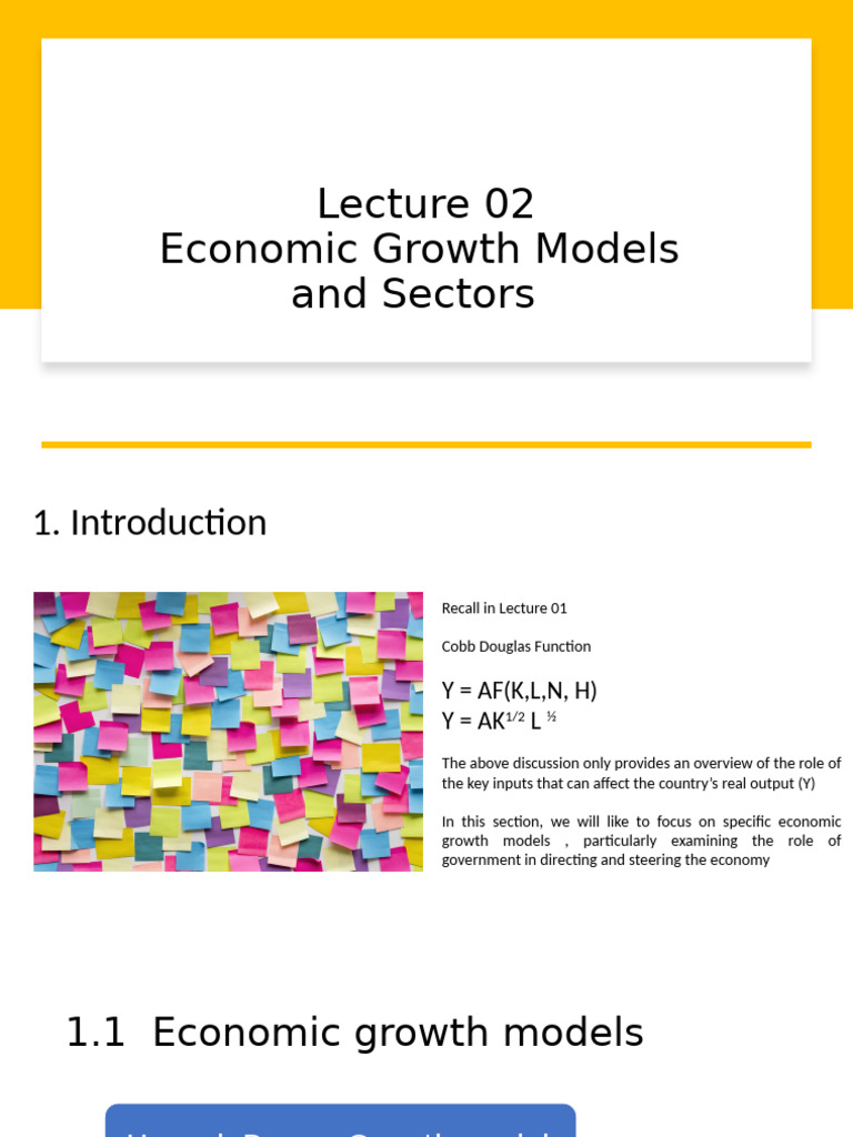 Economic Growth Models and Sectors Analysis | PDF | Economic Growth ...