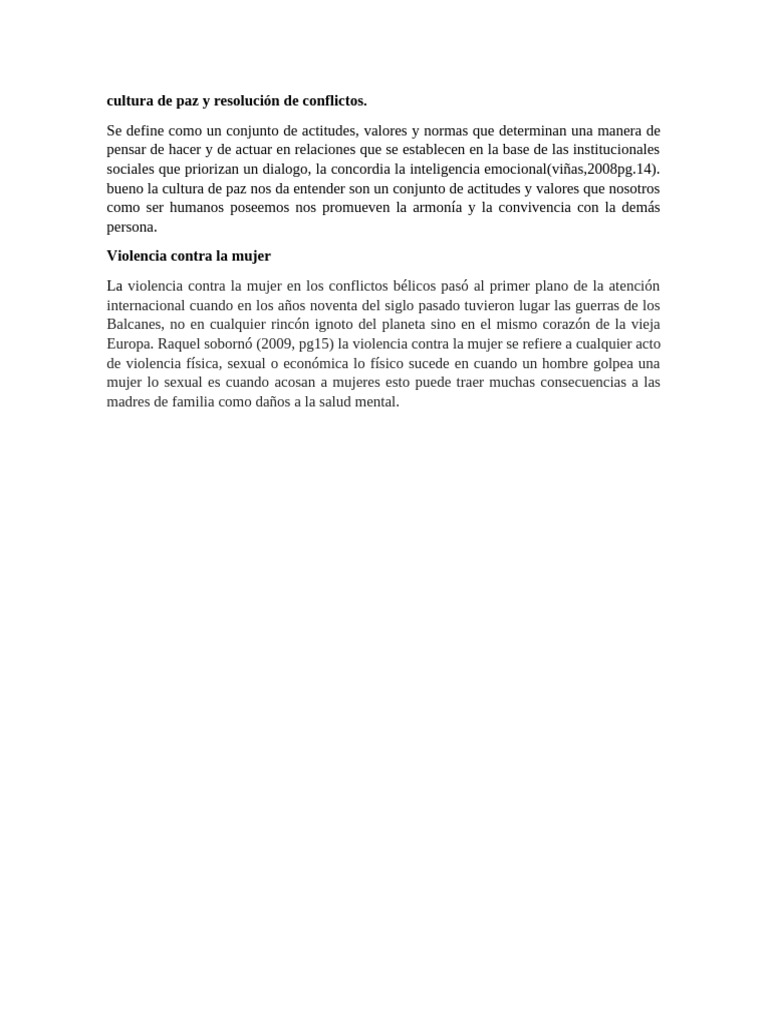 Cultura de Paz y Resolución de Conflictos | PDF