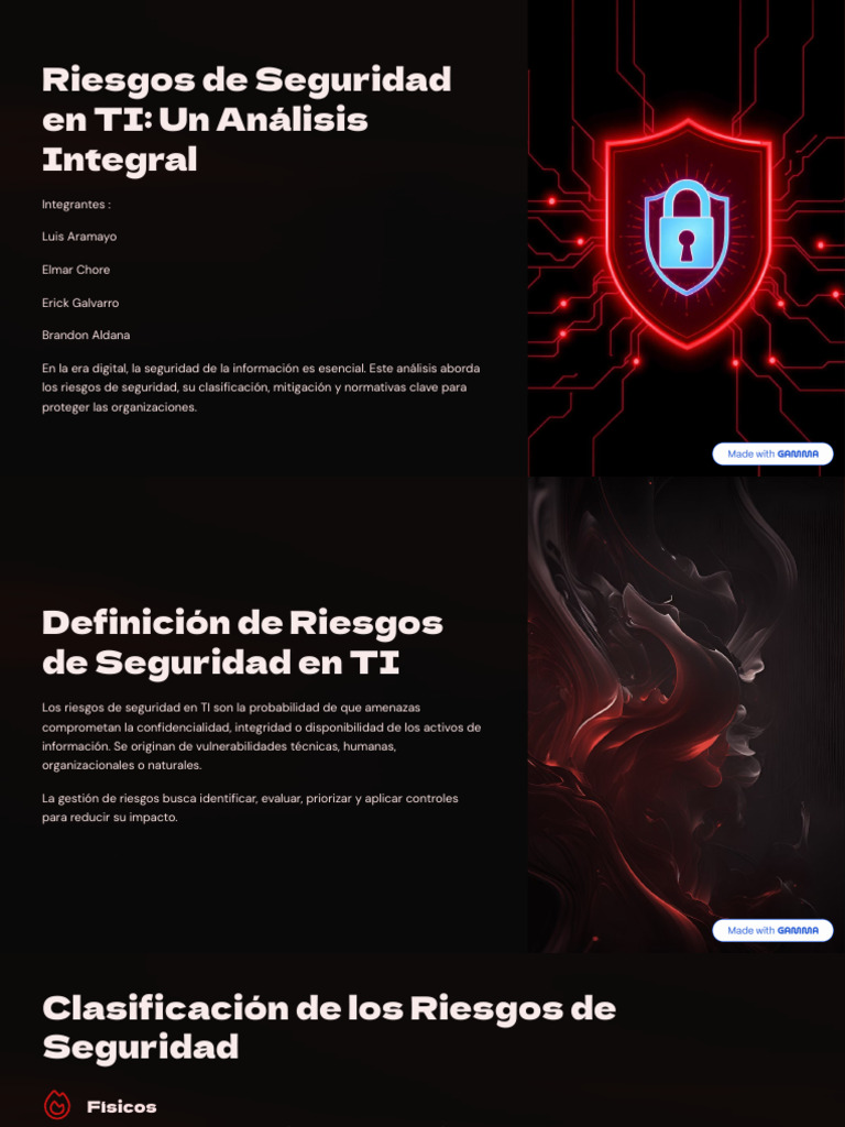 Riesgos de Seguridad en TI: Análisis y Mitigación | PDF | La seguridad ...