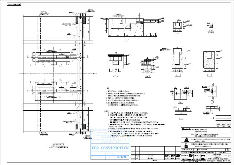 Ssnp-f0802s-t0517-06 Rev00 Working Drawing of Cable Trench | PDF