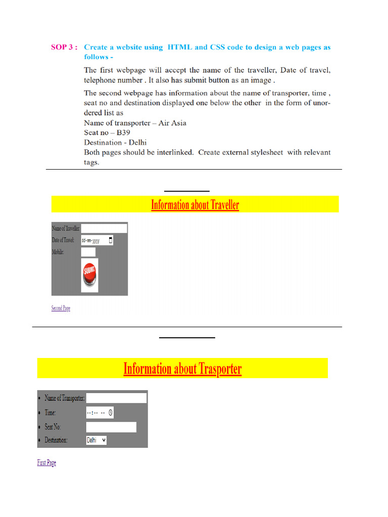 SOP3: Traveller and Transporter Info | PDF