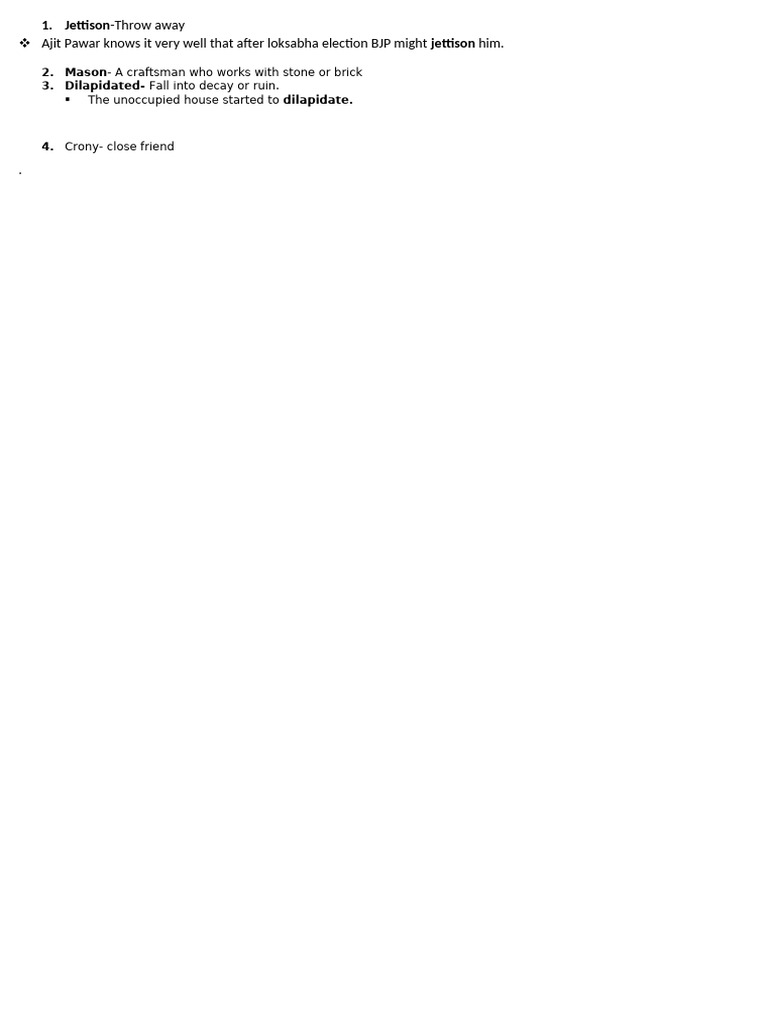 Vocabulary Definitions and Examples | PDF