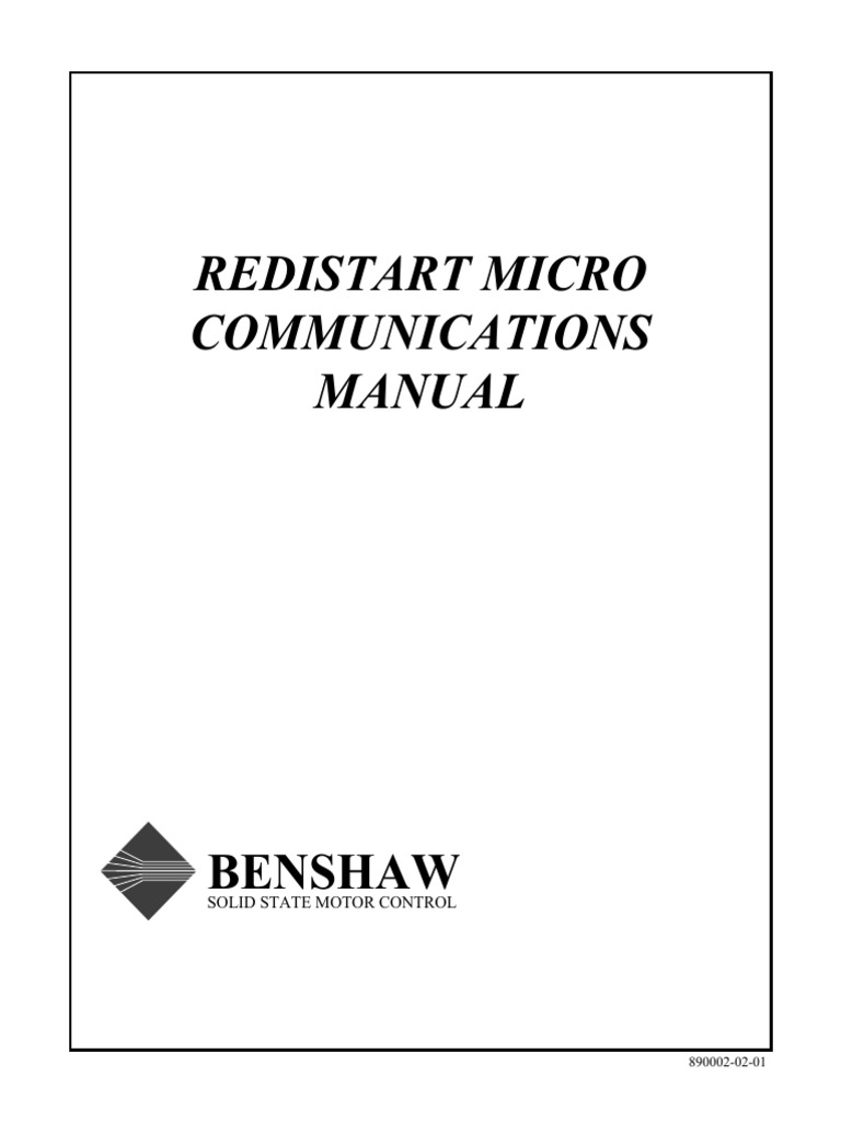 RediStart Micro Communication Manual | PDF | Information And ...