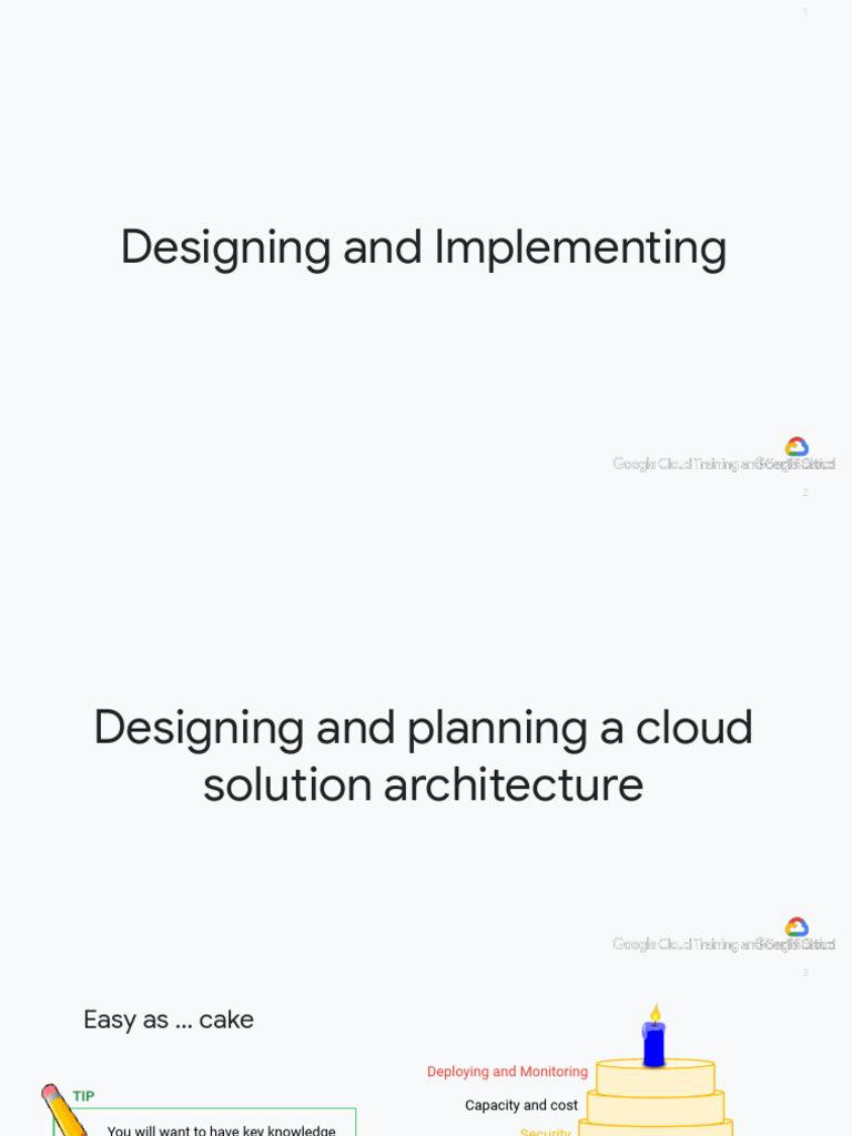 03 Prep for PCA Designing and Implementing v1.2 | PDF | Cloud Computing ...