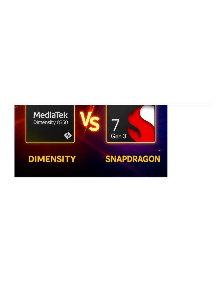 Dimensity 8350 Vs Snapdragon 7 Gen 3 - Which Delivers Superior Performance  - Gizmochina | PDF | Computer Engineering | Computing