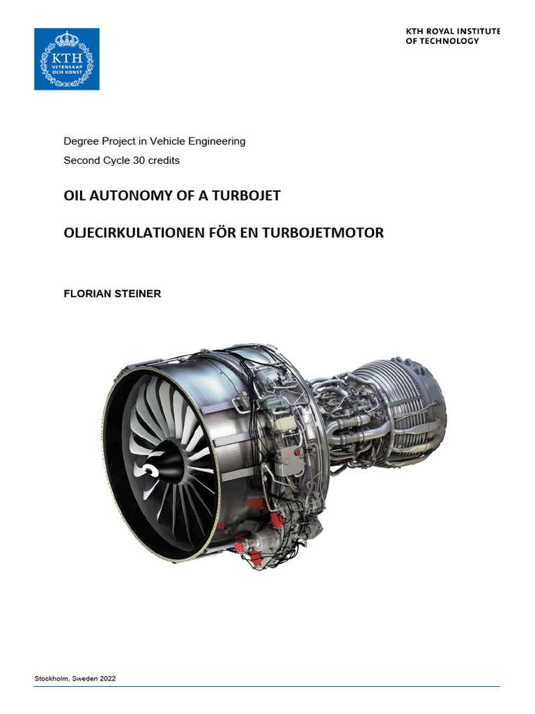 Turbojet Oil Circuit Analysis Report | PDF | Pump | Mechanical Engineering