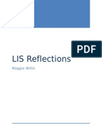 LIS Reflections: Maggie Willis