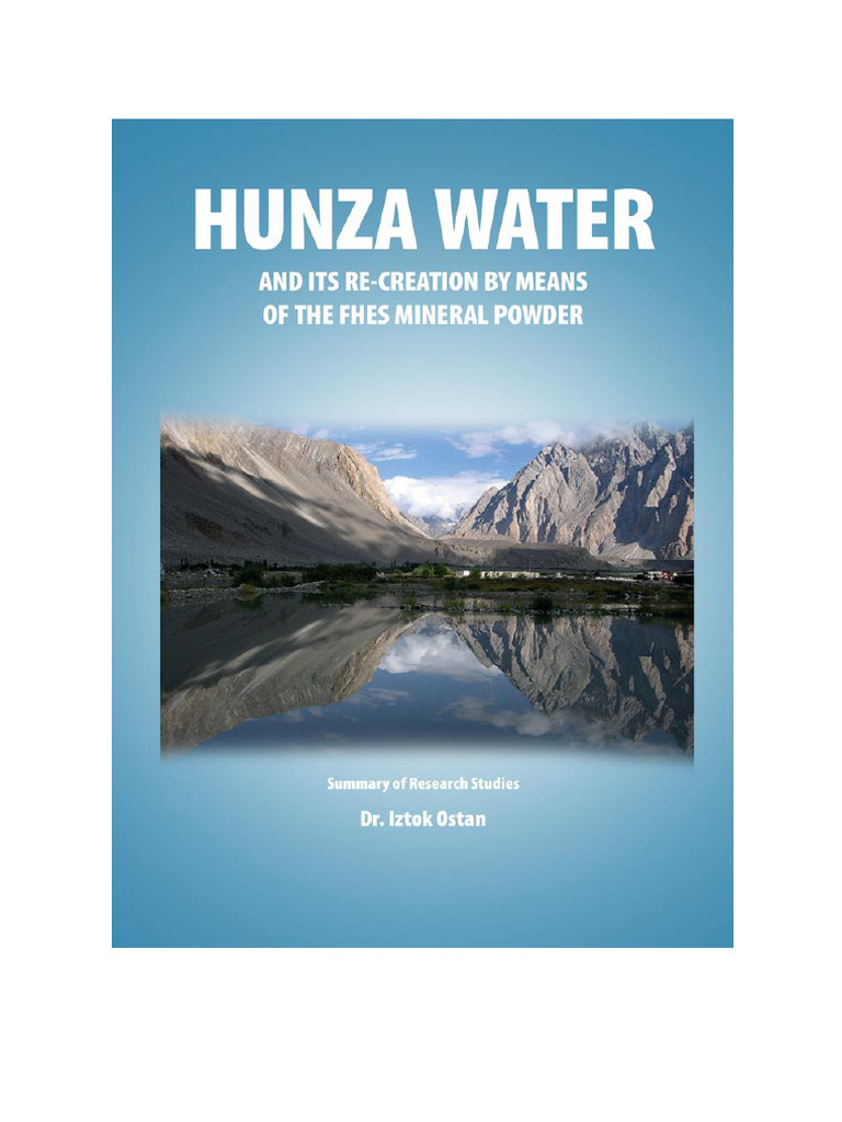 Hunza Water and FHES Mineral Powder Insights | PDF | Mitochondrion ...
