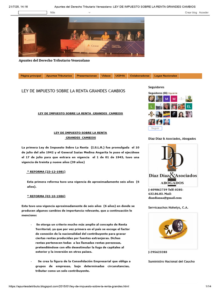Cambios Clave en la Ley de Impuesto Renta | PDF | Economía Financiera ...