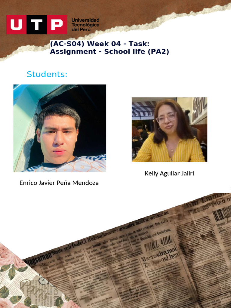 School Life Assignment: Student Profiles | PDF