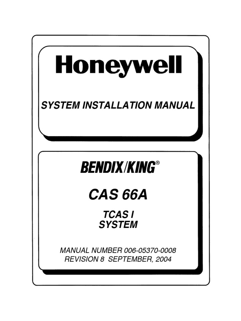 CAS 66A TCAS I Installation Manual | PDF | Aviation Safety | Aviation