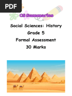 Grade 5 Term 3 History Exam: Ancient Egypt | PDF | Ancient Egypt ...
