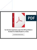 For The Best Experience, Open This PDF Portfolio in Acrobat 9 or Adobe Reader 9, or Later