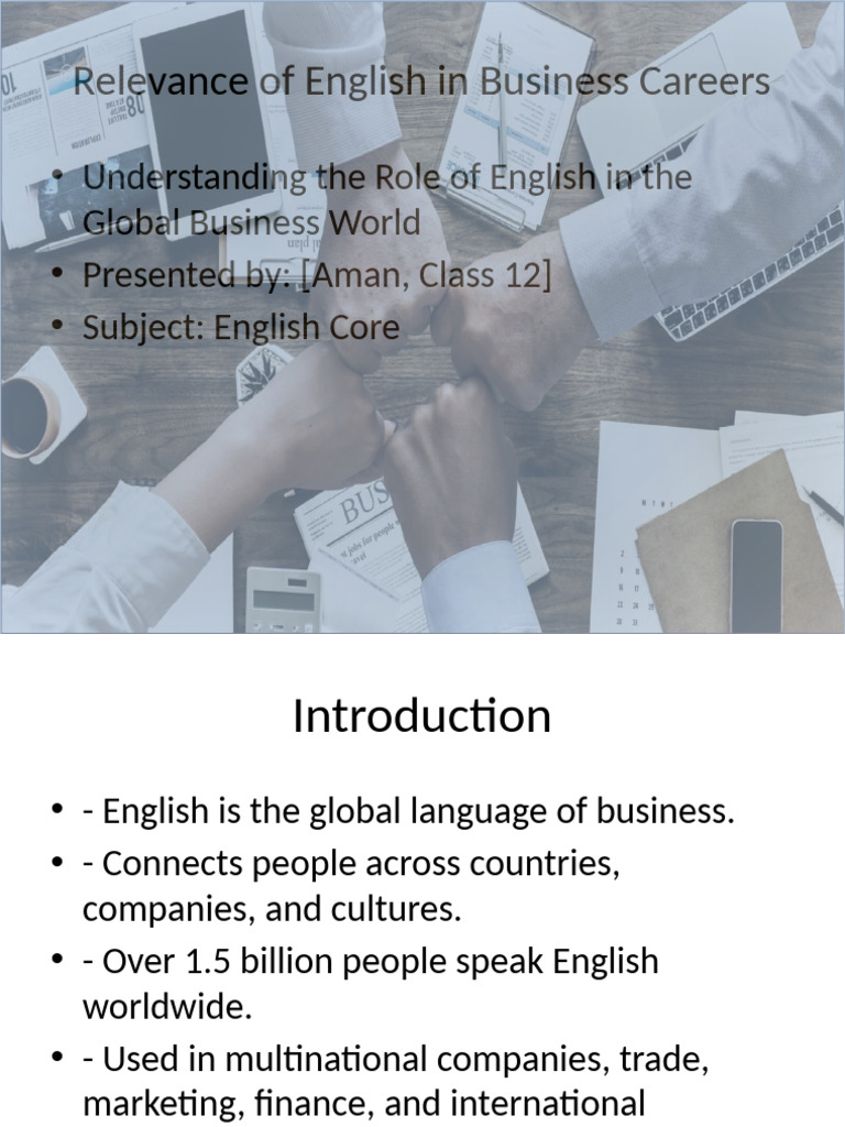 English in Business Presentation | PDF